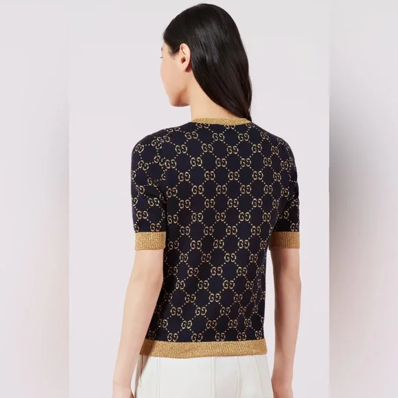 Gucci GG Cotton Lame Top